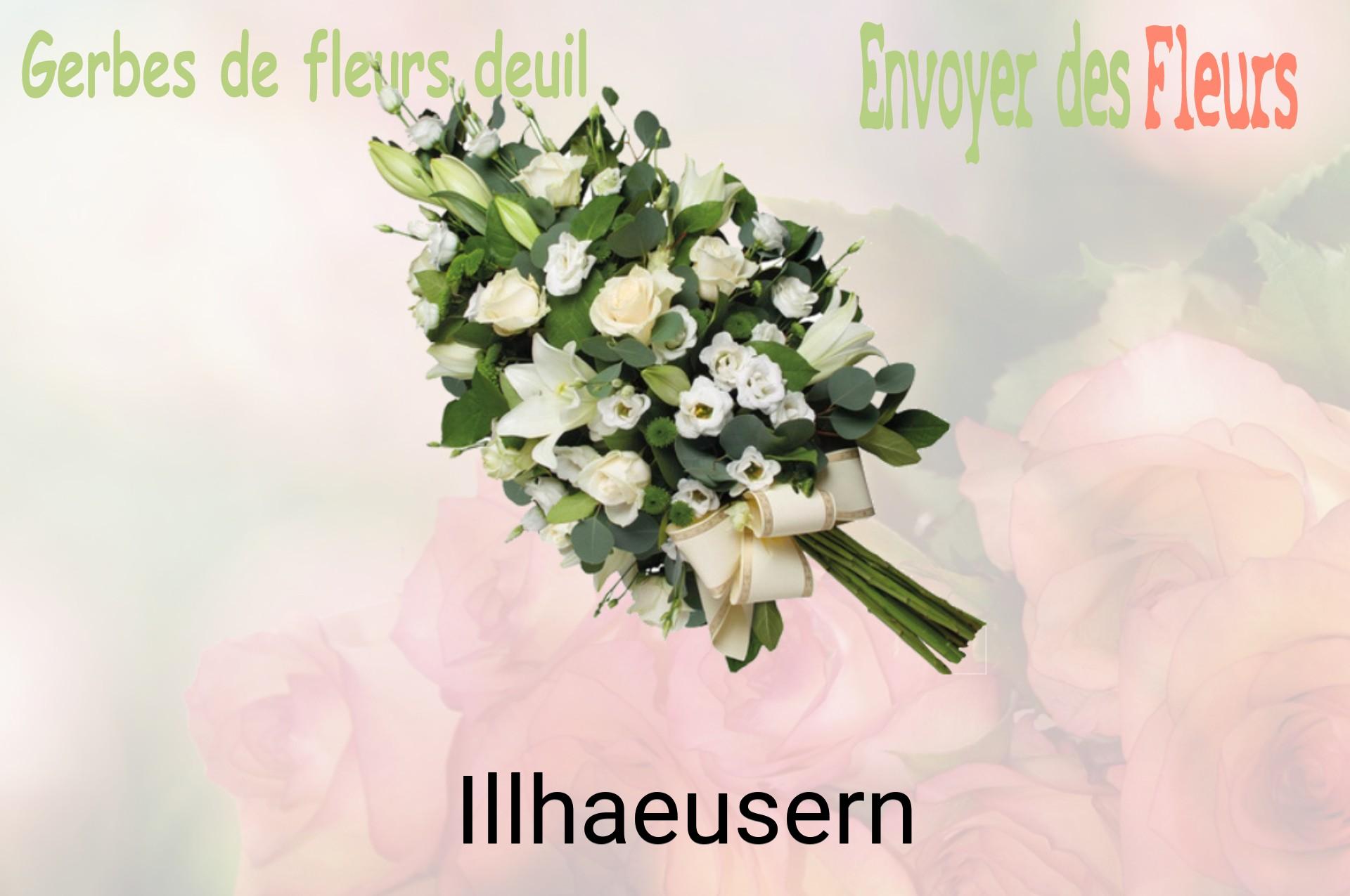 Gerbe de fleurs de deuil livrée à Illhaeusern